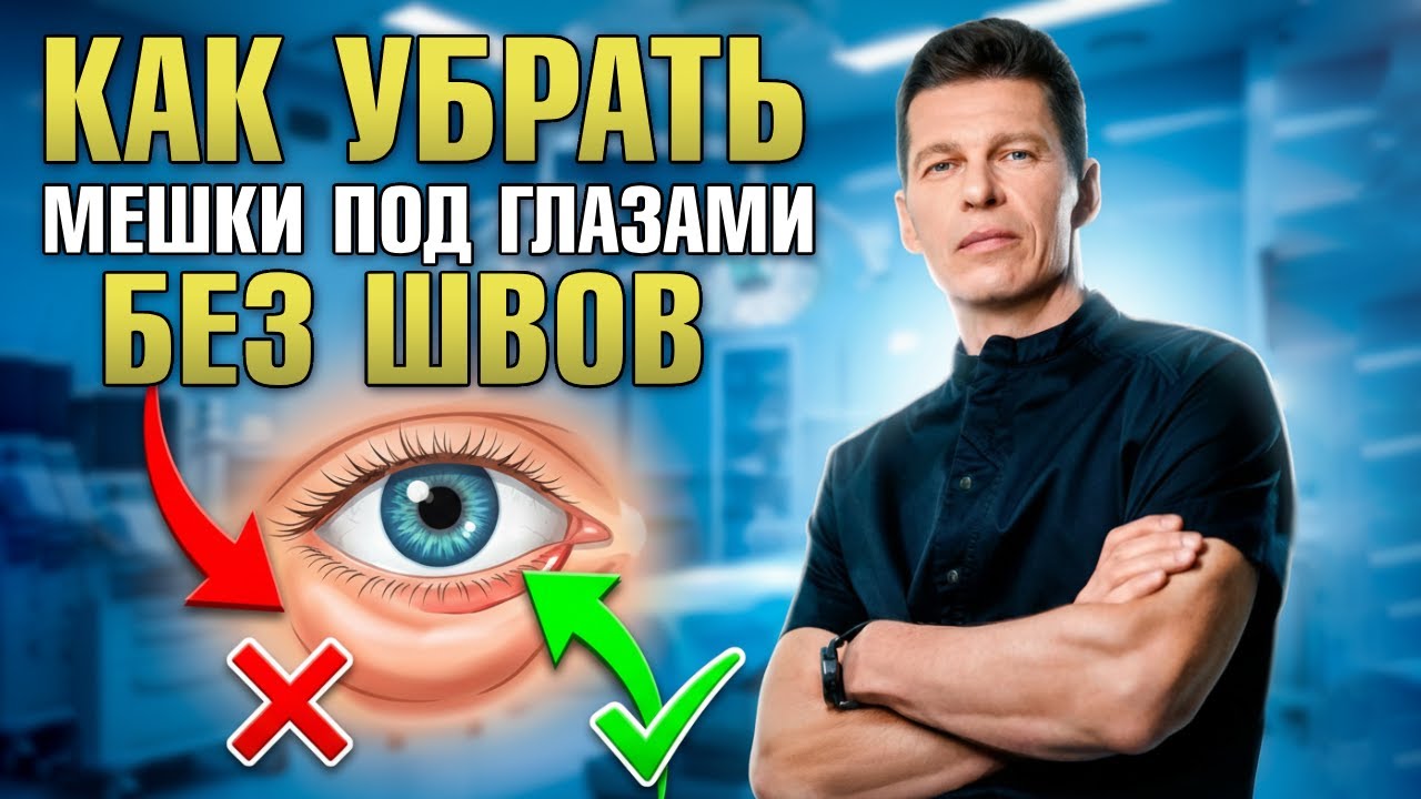 Трансконъюнктивальная блефаропластика! Удаление жировых грыж нижних век БЕЗ ШВОВ