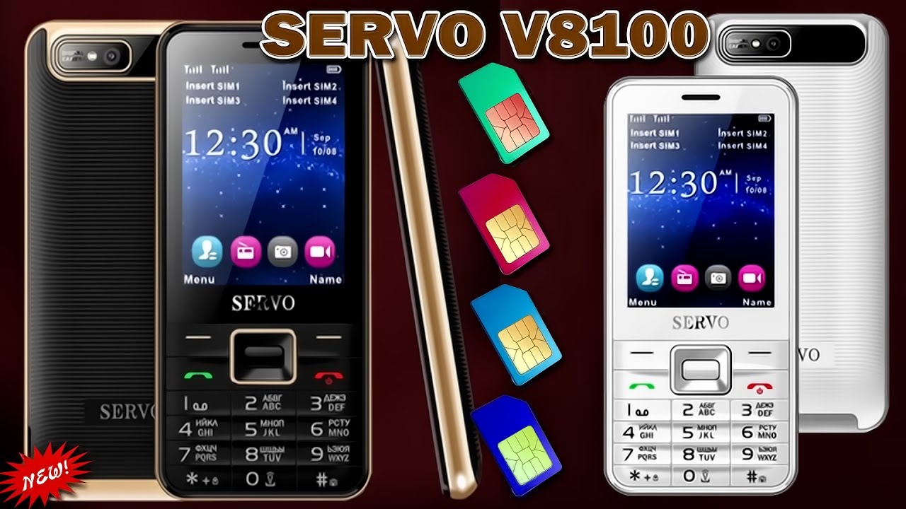 Отличный Дешёвый Телефон на 4 Sim Kарты : SERVO V8100 - ПОСЫЛКИ из КИТАЯ