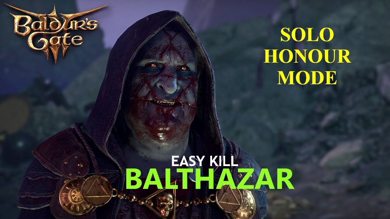 Baldur's Gate 3: Solo Balthazar Fight | Honour Mode