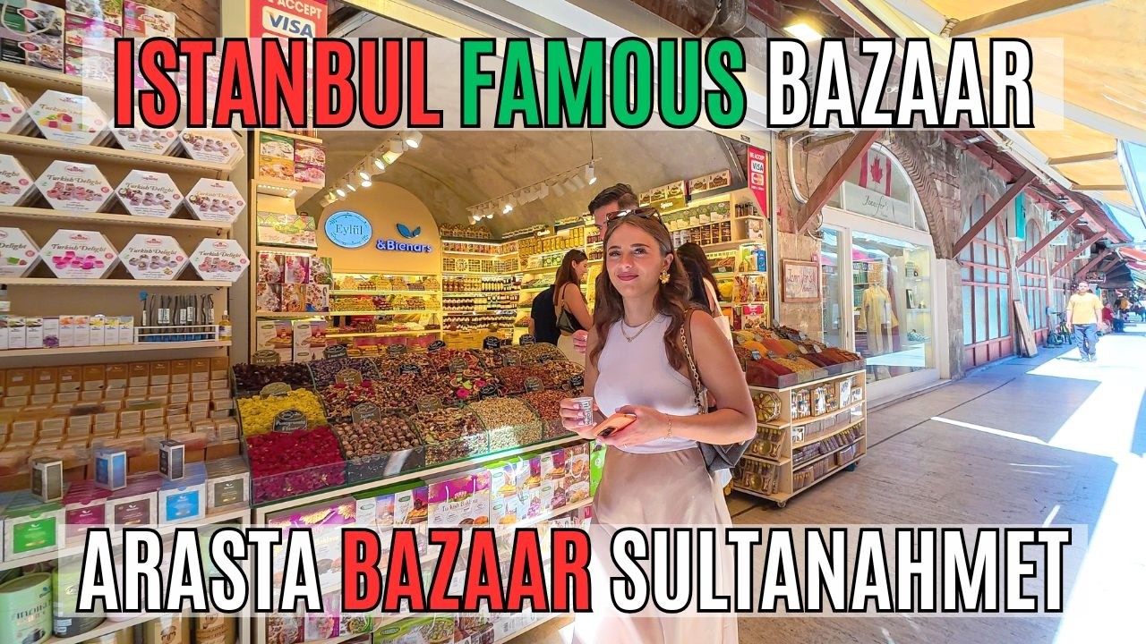 Istanbul Turkey 2025 | Arasta Bazaar (Sultanahmet) 4K – Handmade Crafts, Carpets & Souvenirs