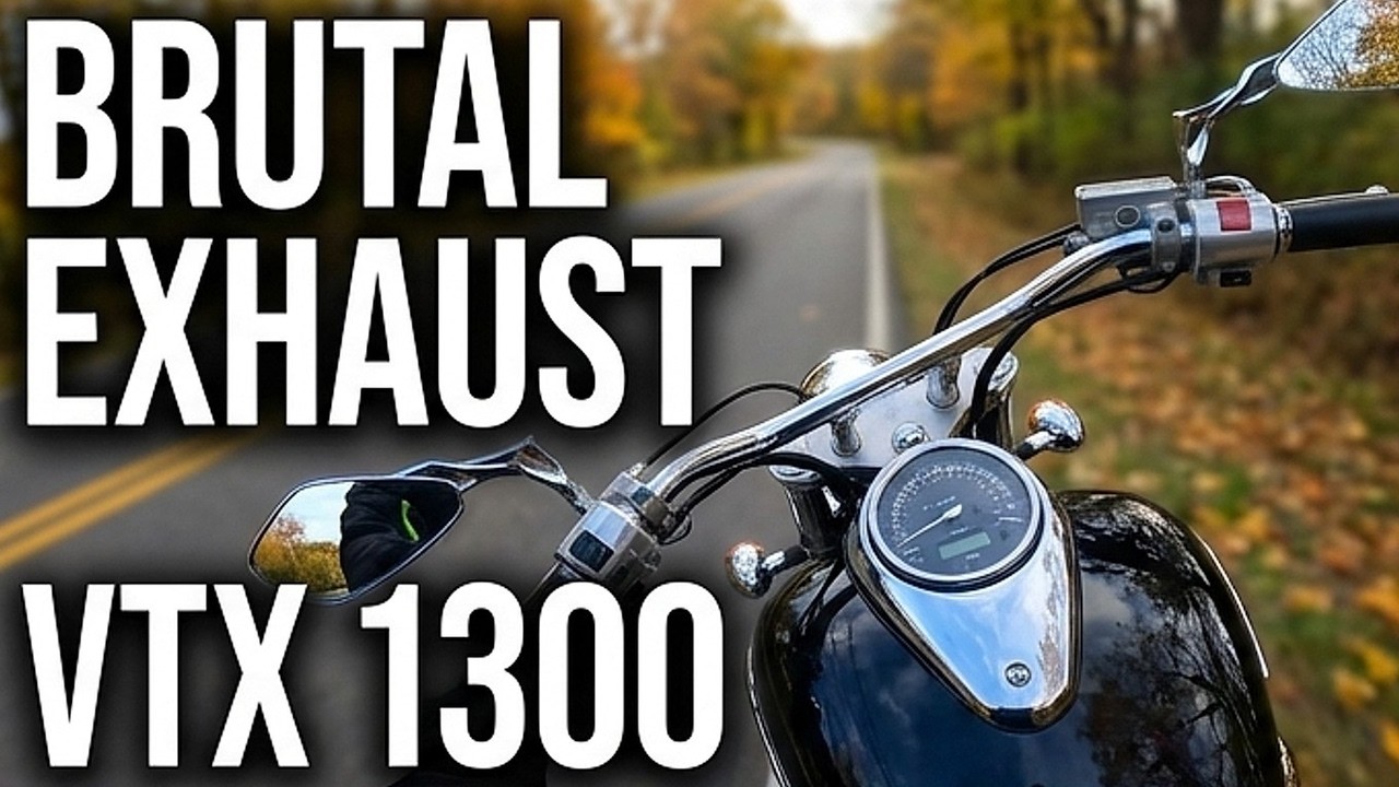 Honda VTX 1300 Unchained | HyperView Ride, Cobra Exhaust Pipes ASMR