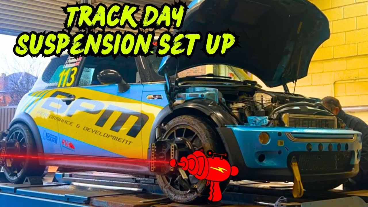 GETTING THE BUDGET MINI COOPER S R53 TRACK CAR SET UP FOR OULTON PARK!!