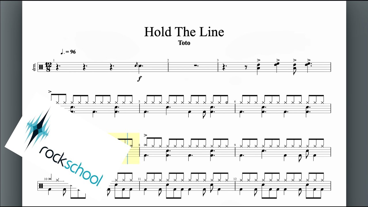 Hold The Line Rockschool Grade 5 Drums
