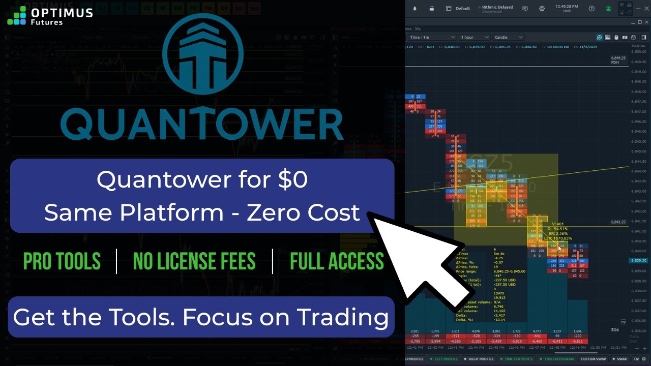 Quantower бесплатно в 2026 году — без лицензионных сборов, та же платформа.