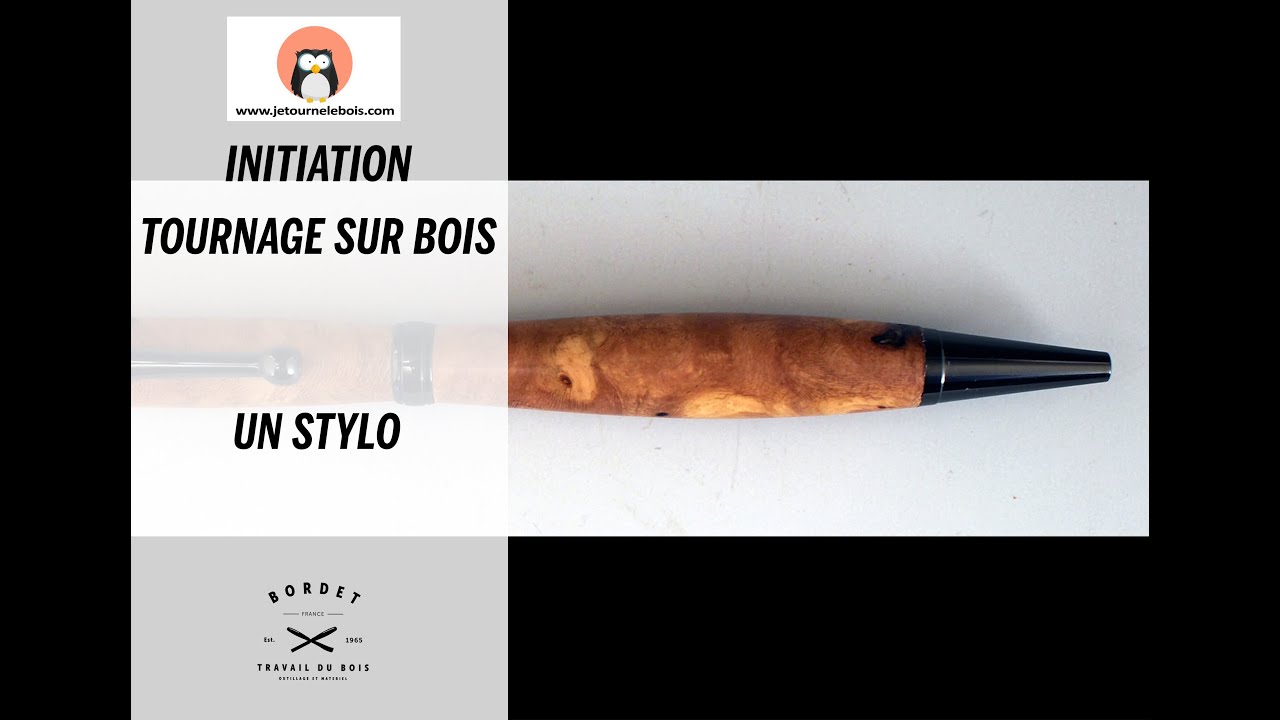 Initiation tournage sur bois : Un stylo 7mm