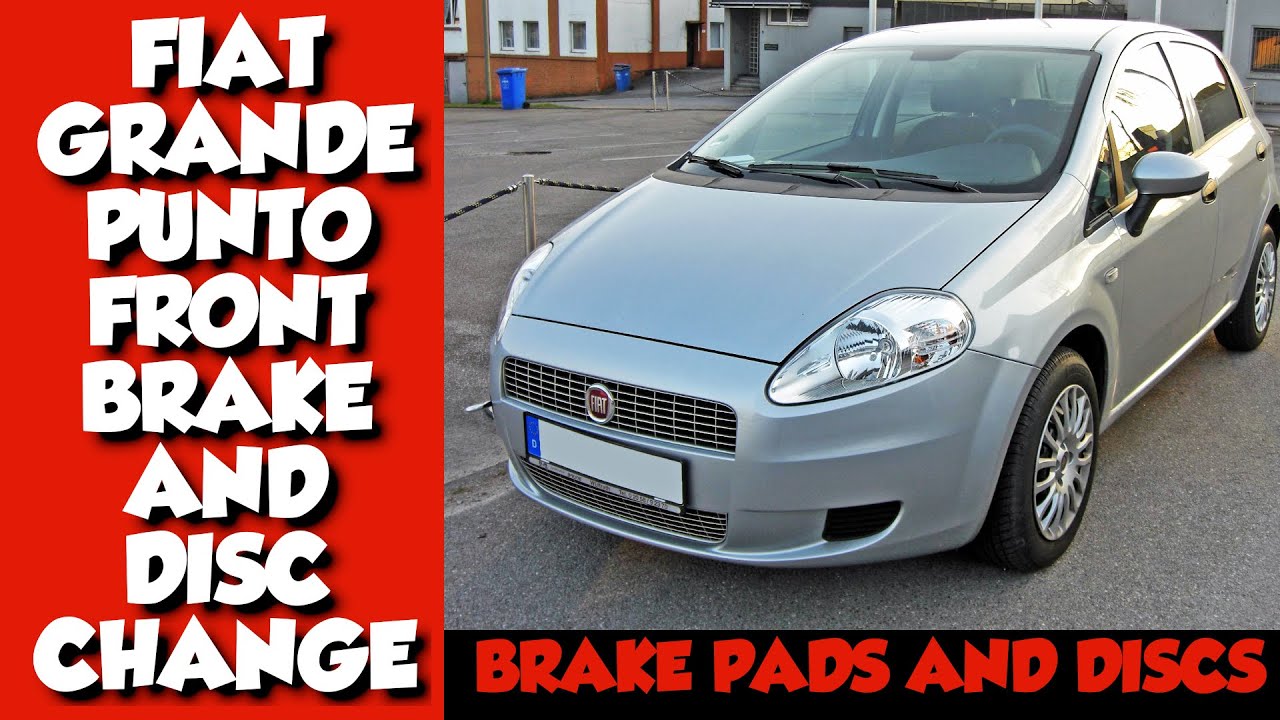 FIAT GRANDE PUNTO ПЕРЕДНИЕ ТОРМОЗА И ЗАМЕНА ДИСКОВ