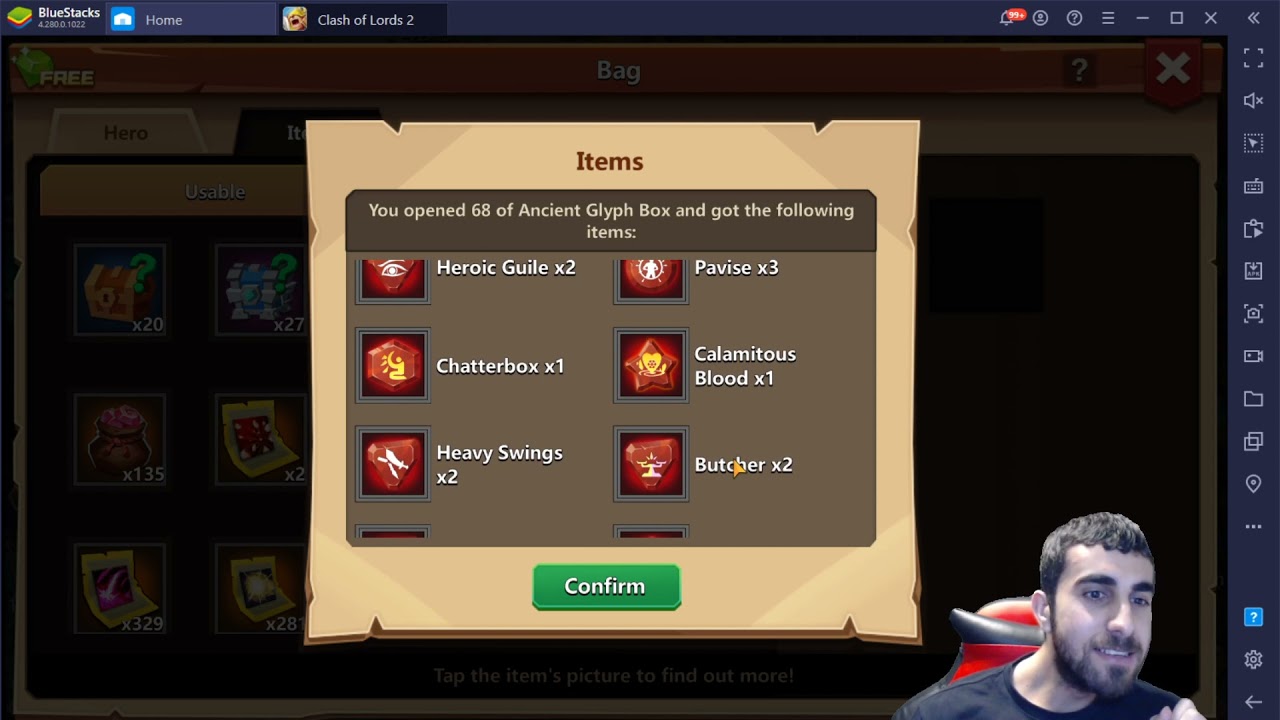 Clash Of Lords 2 Opening 68 Glphy Boxes
