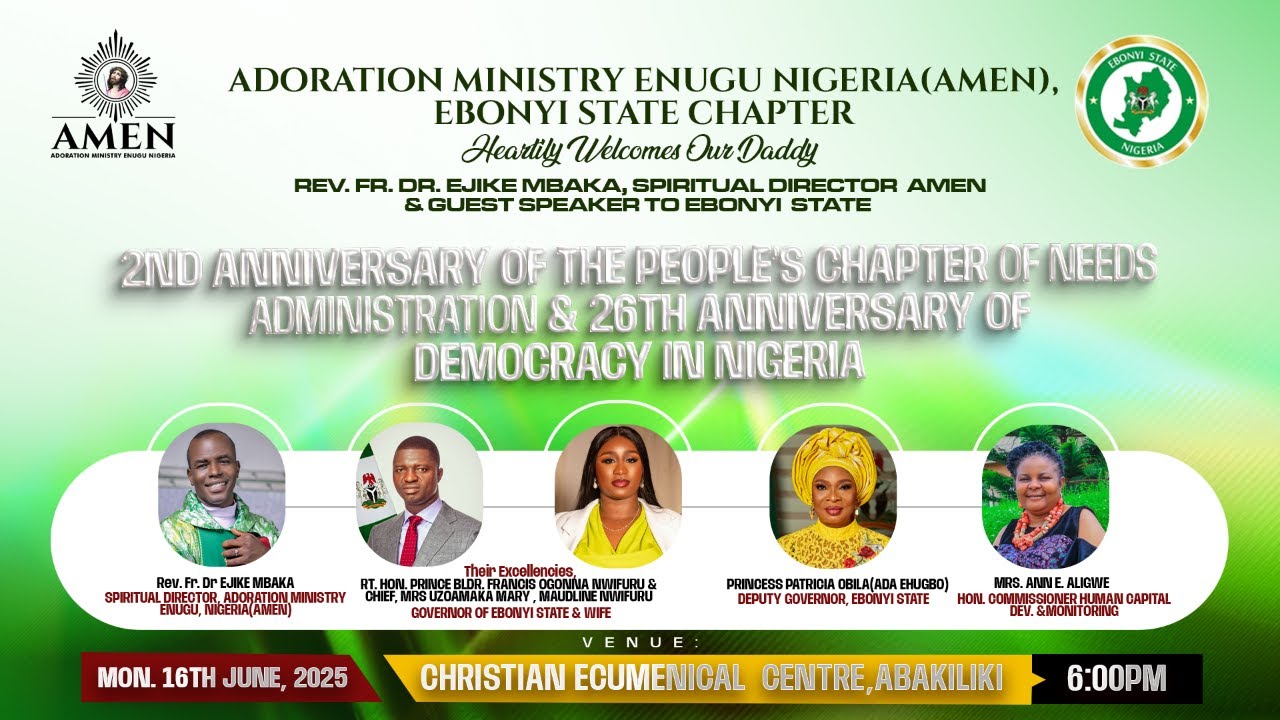 EBONYI STATE ADORATION NIGHT LIVE WITH REV FR EJIKE MBAKA || 16-6-2025