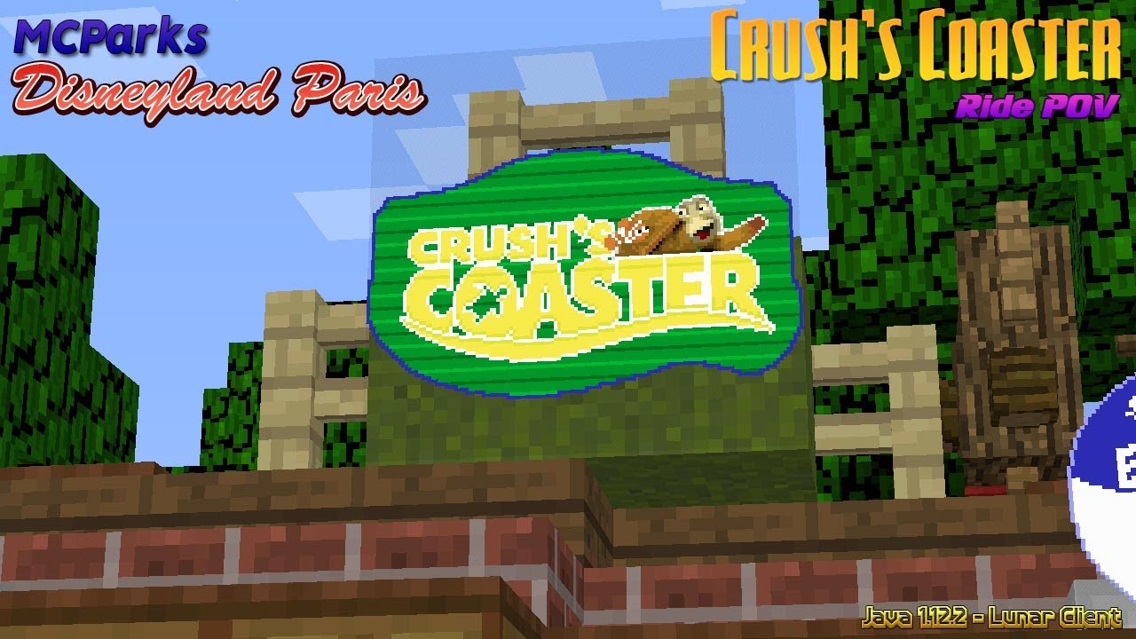 Minecraft Disneyland: Crush's Coaster