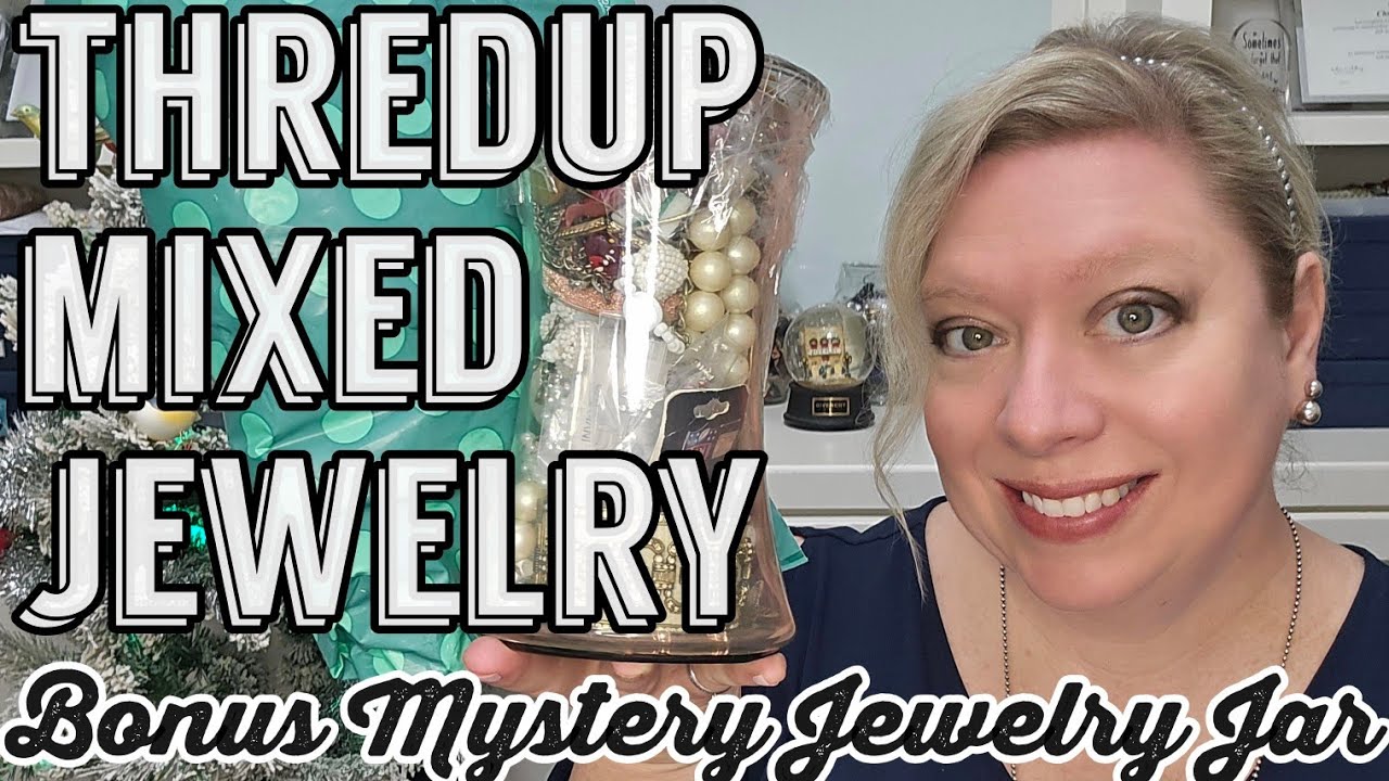 Набор украшений Thredup из 15 предметов в шкатулке ПЛЮС распаковка местной шкатулки для украшений...