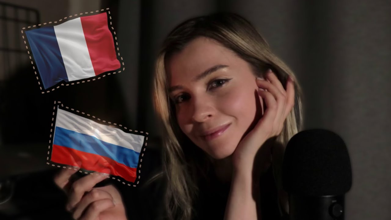 Mots en russe-français et mouvement de mains
