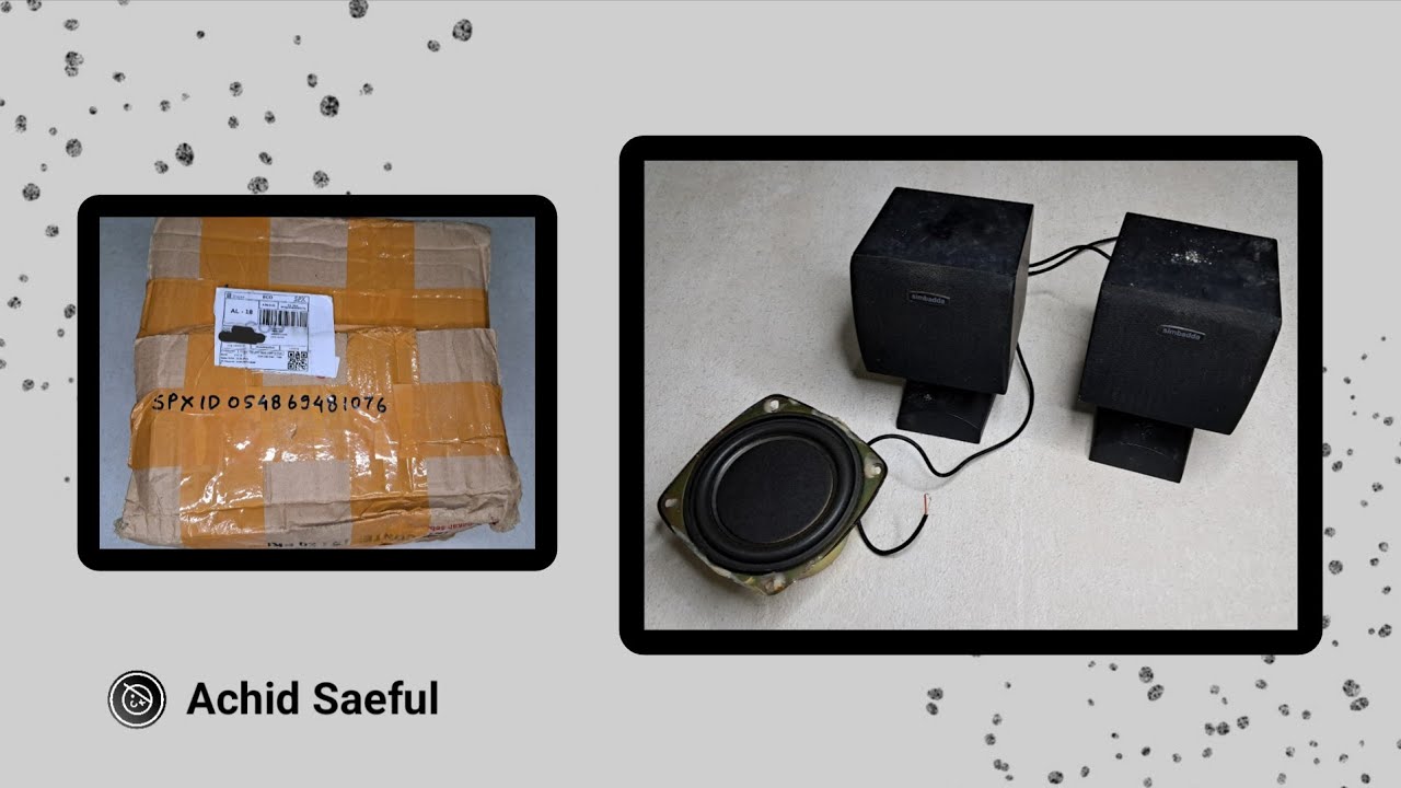 Unboxing Speaker Subwoofer Simbadda 4 Inch & Speaker Satelit Simbadda Second | No Talking
