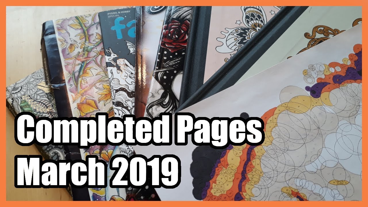Completed Coloring Pages March 2019