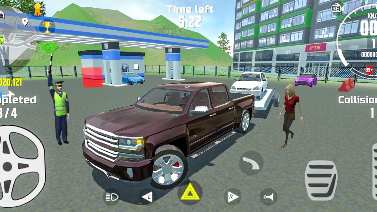 Car Simulator 2 - Tow Truck - Chevrolet Silverado - Gas Station - Car Games Android Gameplay