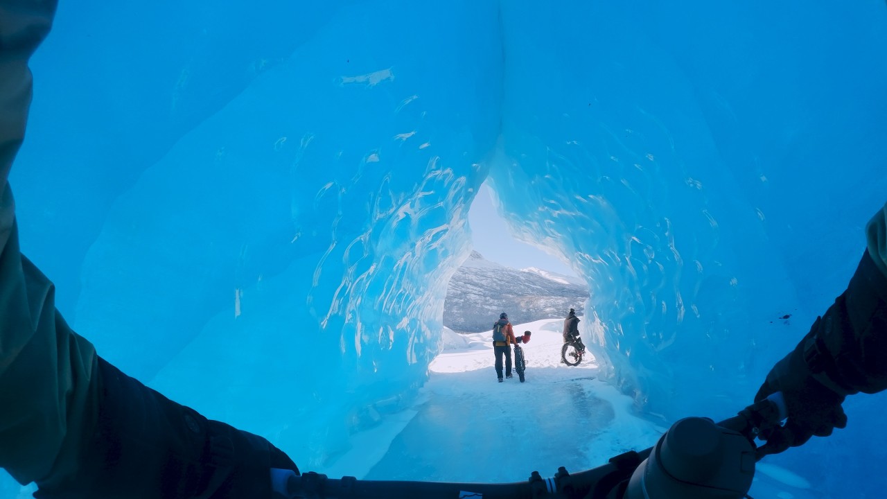 Exploring the Knik glacier on Fatbike