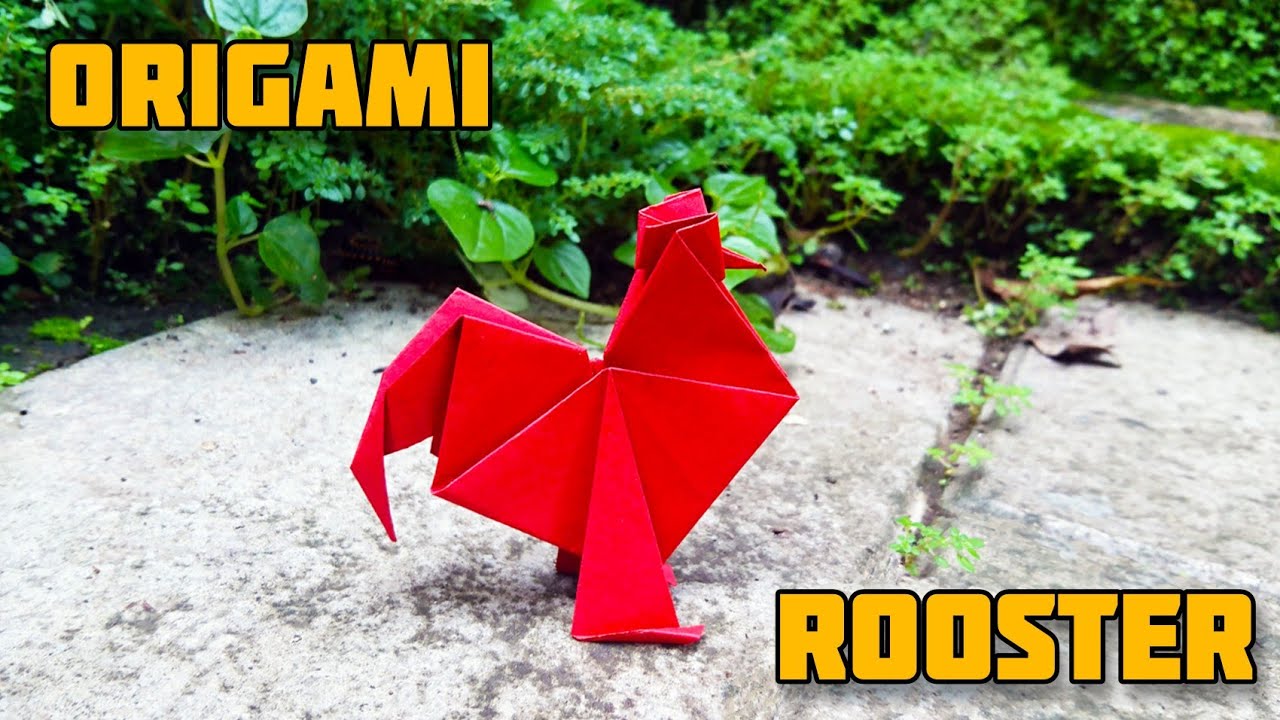 How to make Origami Rooster | Origami COCK | Paper Craft