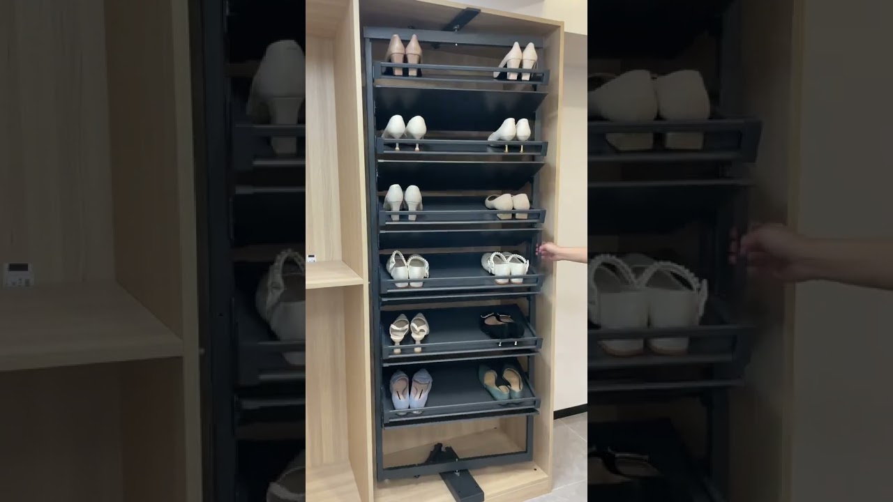 360 Rotating shoe Rack.#shoe storage#Rotating shoe Rack#subscribe #interiordesign#spacesaving