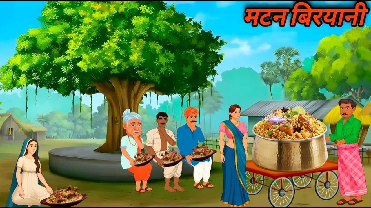 मशहूर मटन बिरयानी | Famous Mutton Briyani | Hindi Catoon Video