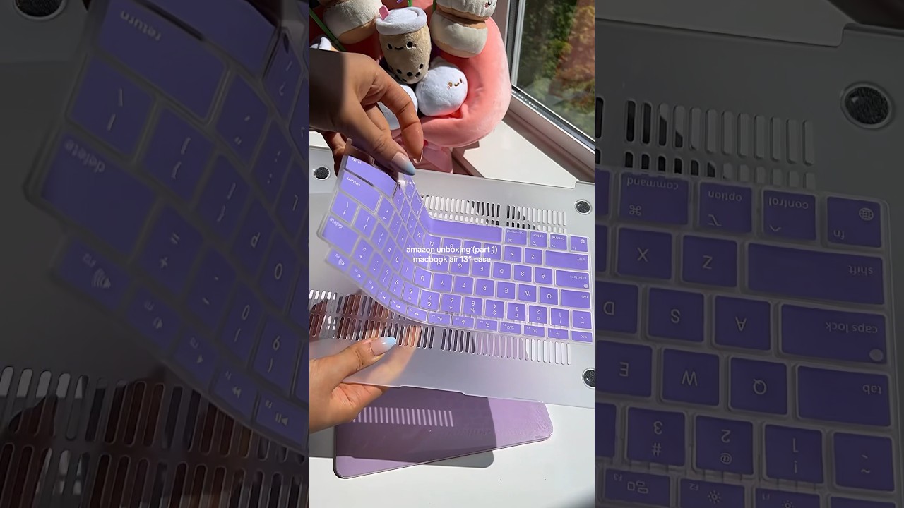 Aesthetic MacBook Air 13&rdquo; Case Unboxing💜 #macbookair #macbookcase #unboxing #aestheticunboxing