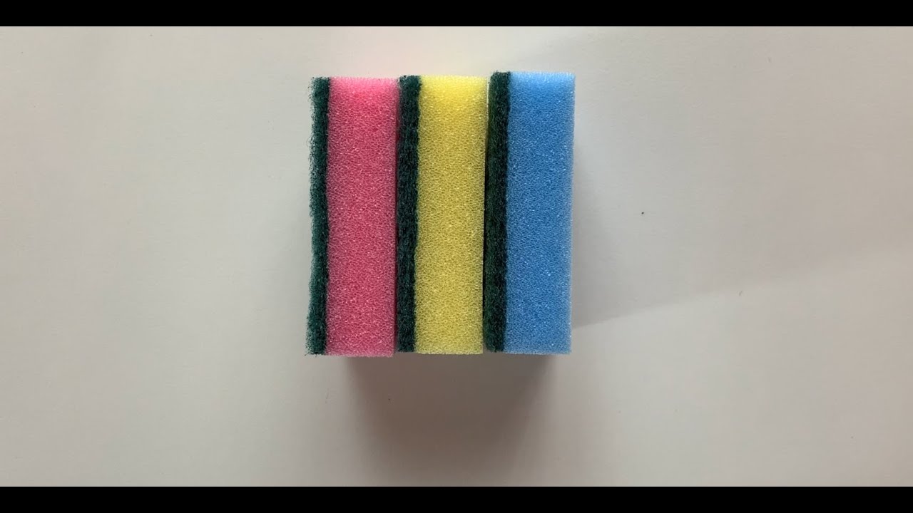 💙ASMR💙  Dry sponge squeezing & ripping