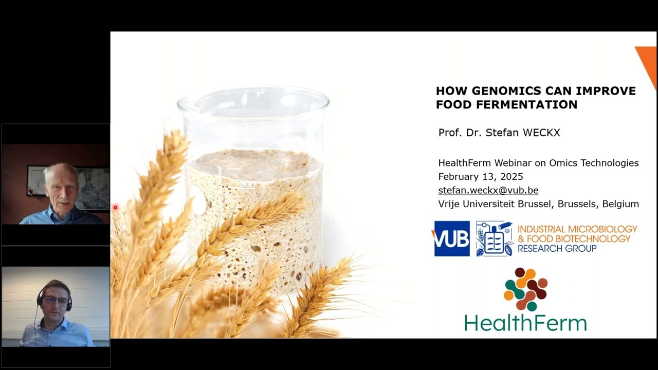 HealthFerm Webinar   Omics technologies in food fermentation processes