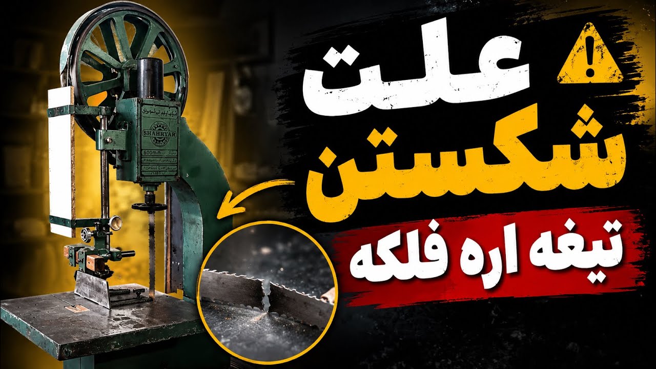 علت ایجاد ترک تیغ اره نواری نجاری