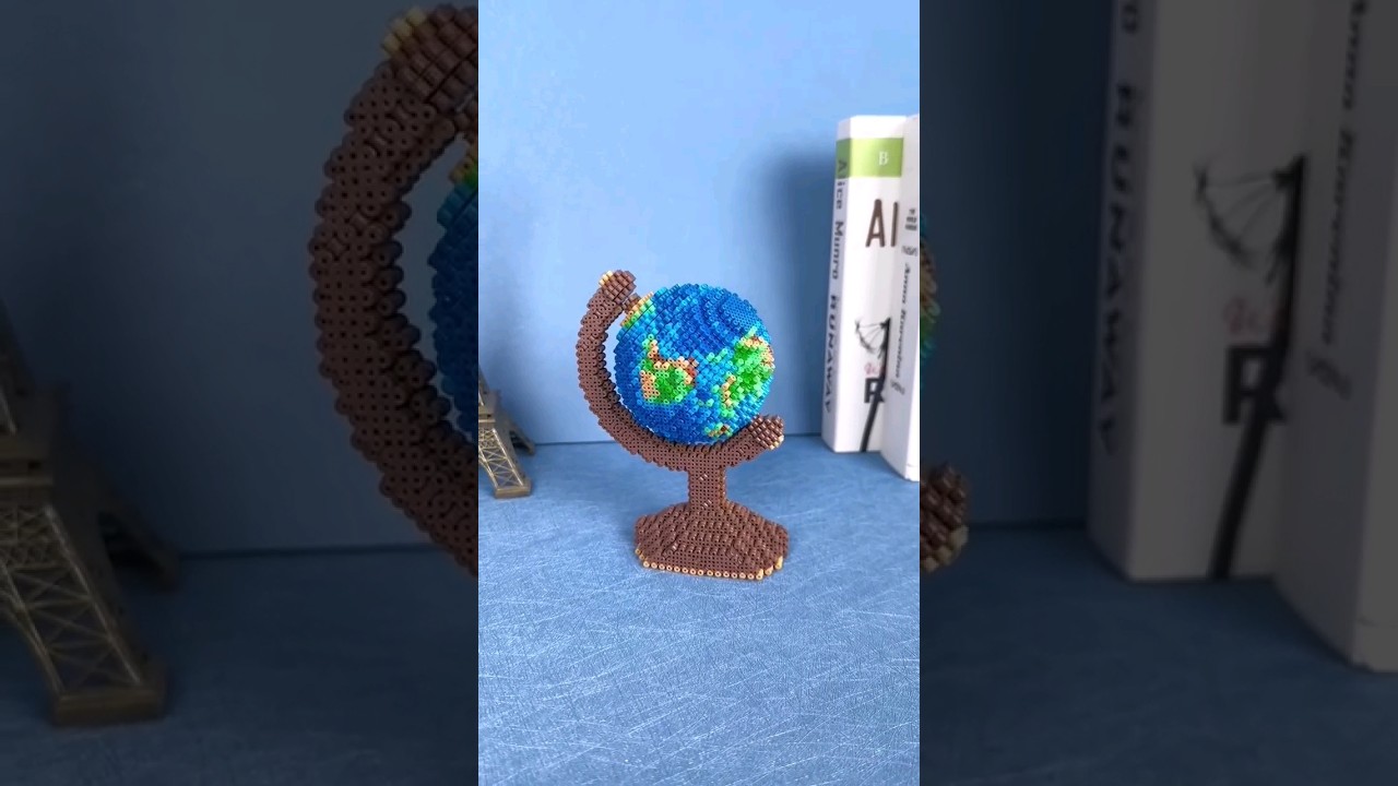Artkal Beads 3D Globe Artwork 🌎 #artkalbeads #artkal #globe #diycrafts #relax