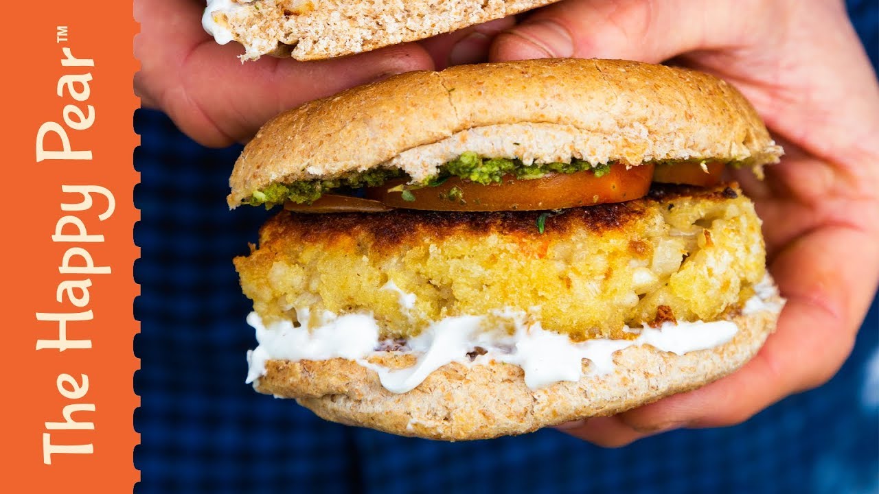 VEGAN ARANCINI BURGER | FEBURGERARY | THE HAPPY PEAR