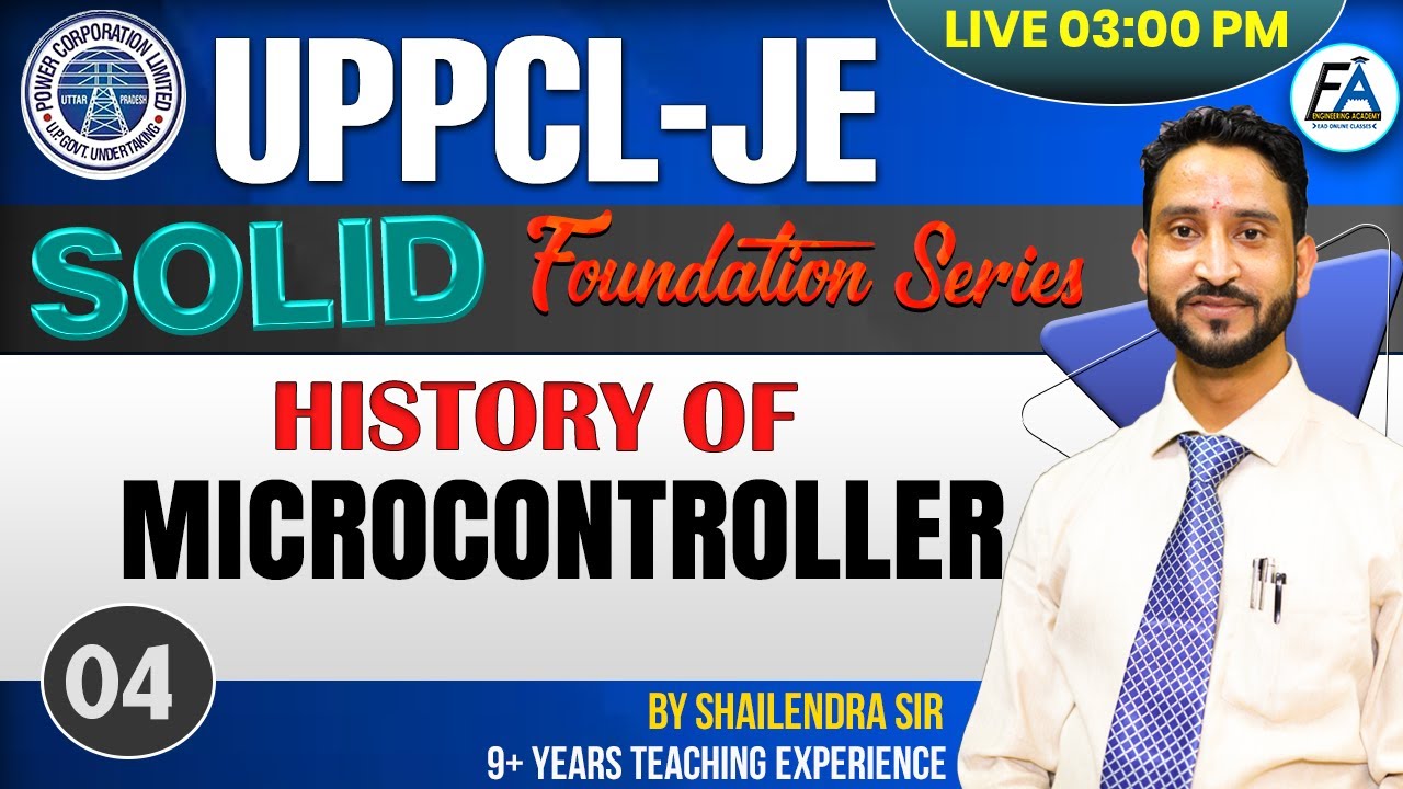 04 |HISTORY OF  MICROCONTROLLER | SOLID FOUNDATION SERIES | BY SHAILENDRA SIR