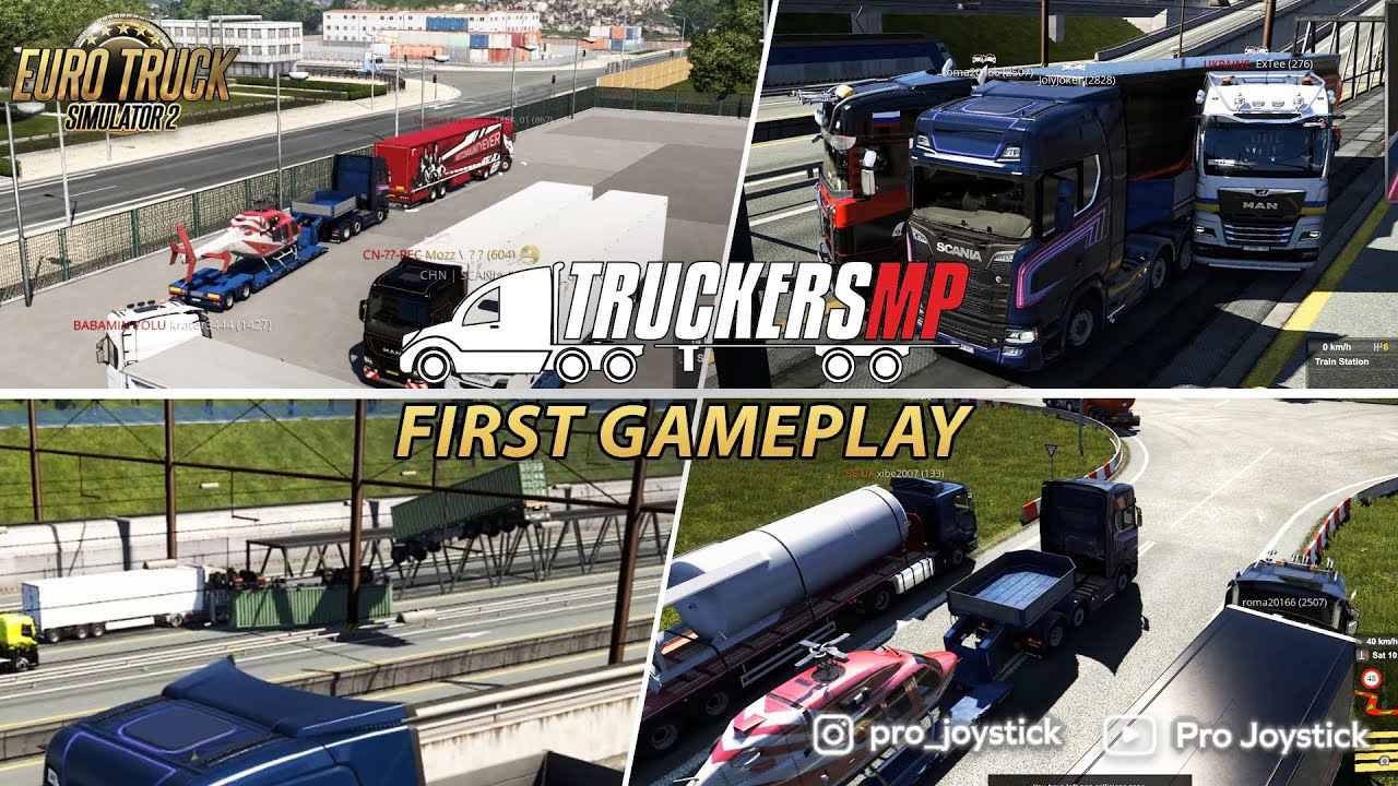 FIRST GAMEPLAY OF TRUCKERSMP || Can I drive in TruckersMP without Crashing? (ETS2 Multiplayer)