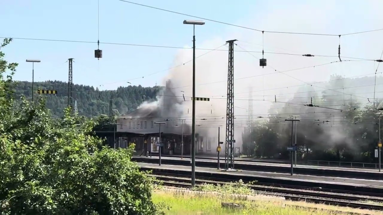 Brand in Dillenburg Bahnhof