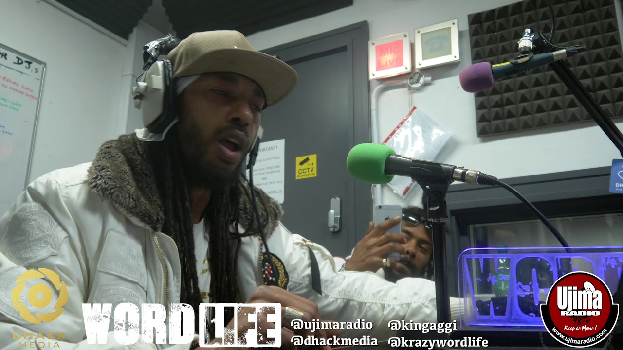 King Aggi Part 2 Freestyle on The Wordlife Show hosted by Krazy @dhackmedia