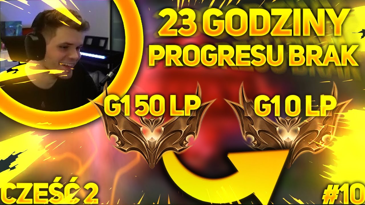 GUCIO I LEAGUE OF LEGENDS I 23H STREAM I PROGRESU BRAK I  [CZĘŚĆ 2] NAJLEPSZE MOMENTY STRIMA #43