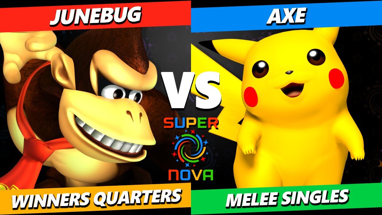 Supernova 2024 Winners Quarters - Junebug (DK) Vs. Axe (Pikachu) Smash Melee Tournament