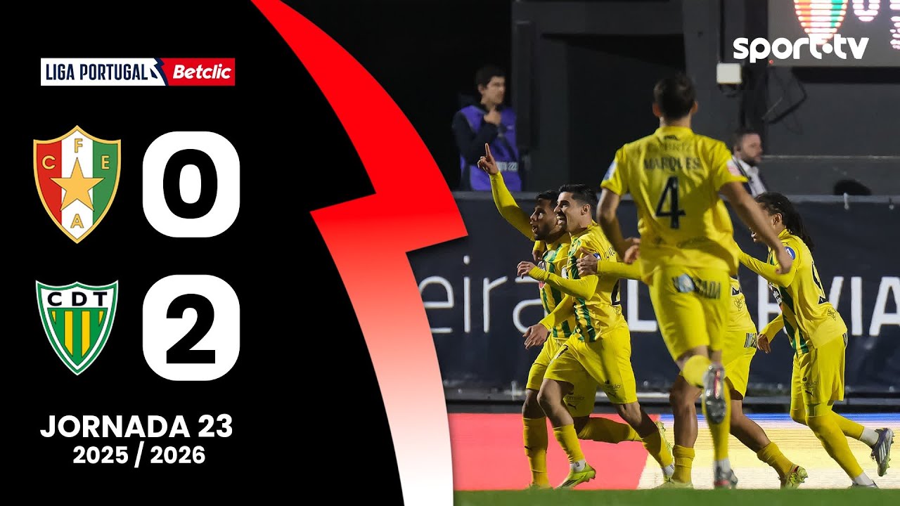 Resumo: Estrela Amadora 0-2 Tondela - Liga Portugal Betclic | sport tv