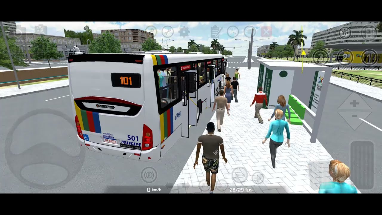 Proton Bus Mapa Grande Recife Linha 101 circular Torino s Mercedes Bens 
