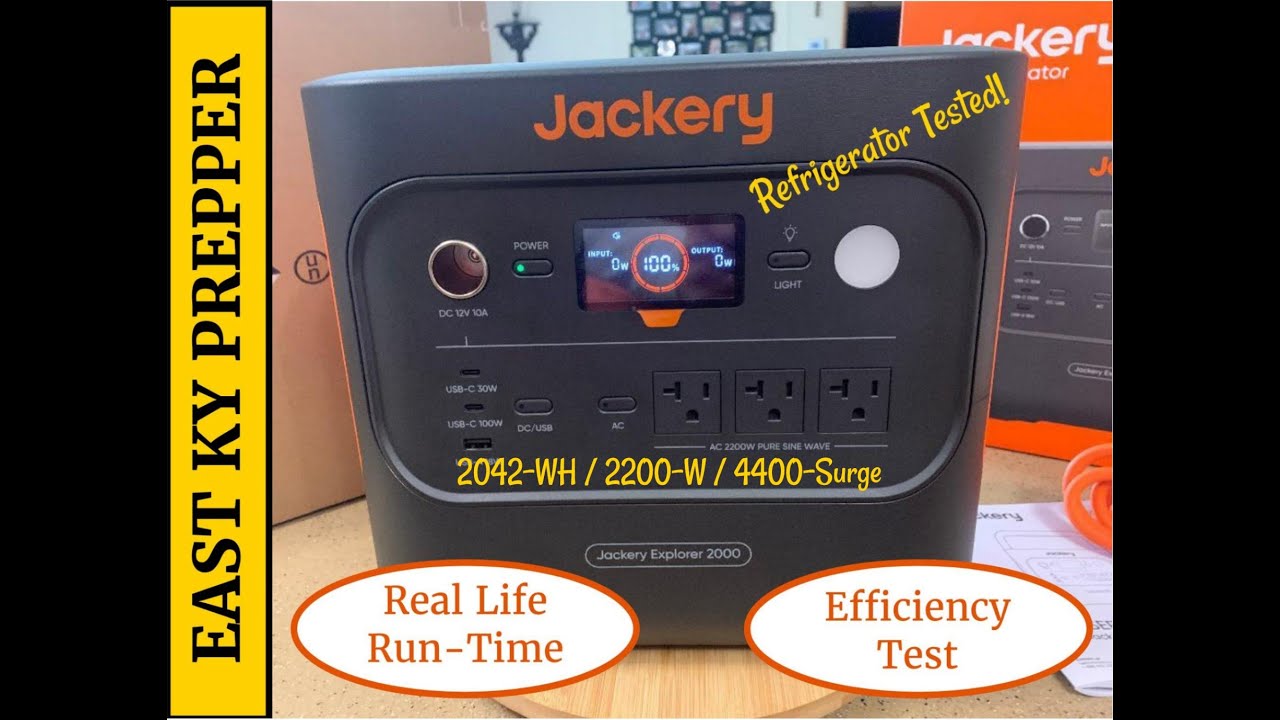 A review on the JACKERY EXSPLORER 2000 V2 & in-depth RUN-TIME Testing on Appliances & Efficiency.