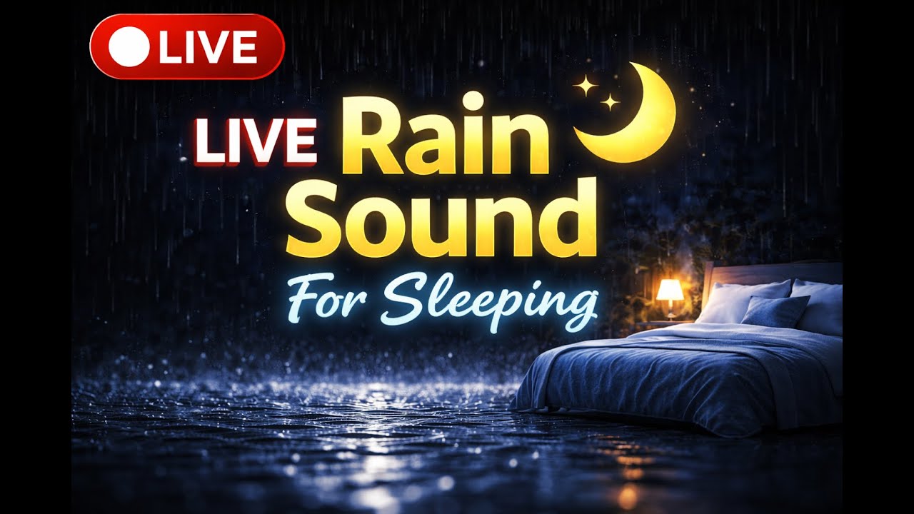 LIVE Natural Rain Sound | Sleep Fast