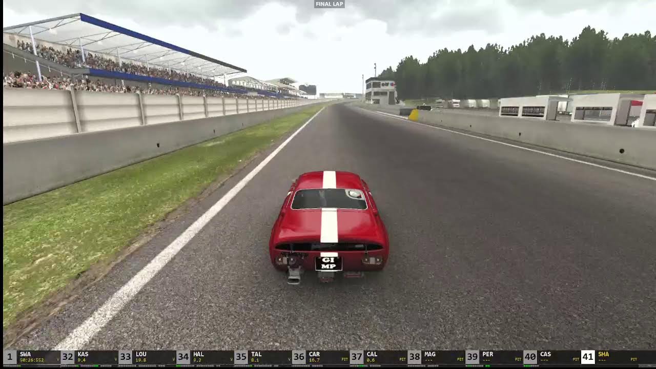live race at Le Mans