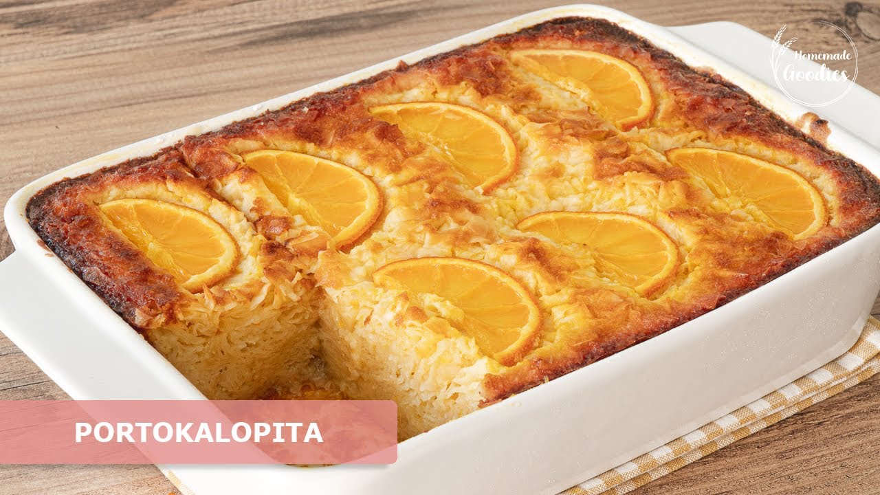 🍊 Portokalopita | Delicious Greek Orange Cake | No Talk Recipe