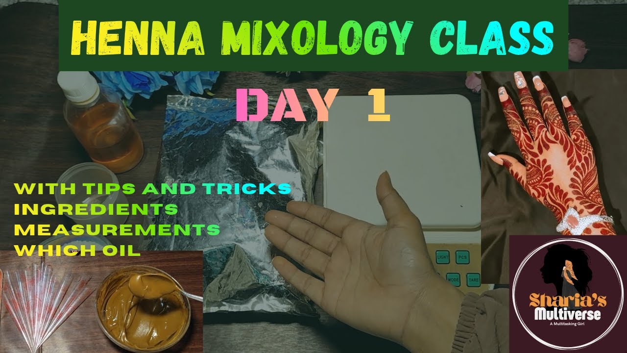 🌿HENNA MIXOLOGY MASTERCLASS 🌿 FREE 🌿FULL DETAILS🌿WITH AND WITHOUT WEIGHING MACHINE 🌿FOR BEGINNERS