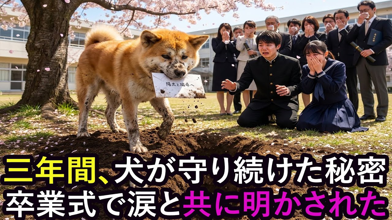 両親を亡くした兄妹が育てた秋田犬―高校卒業の日に見せた行動に親戚全員が号泣