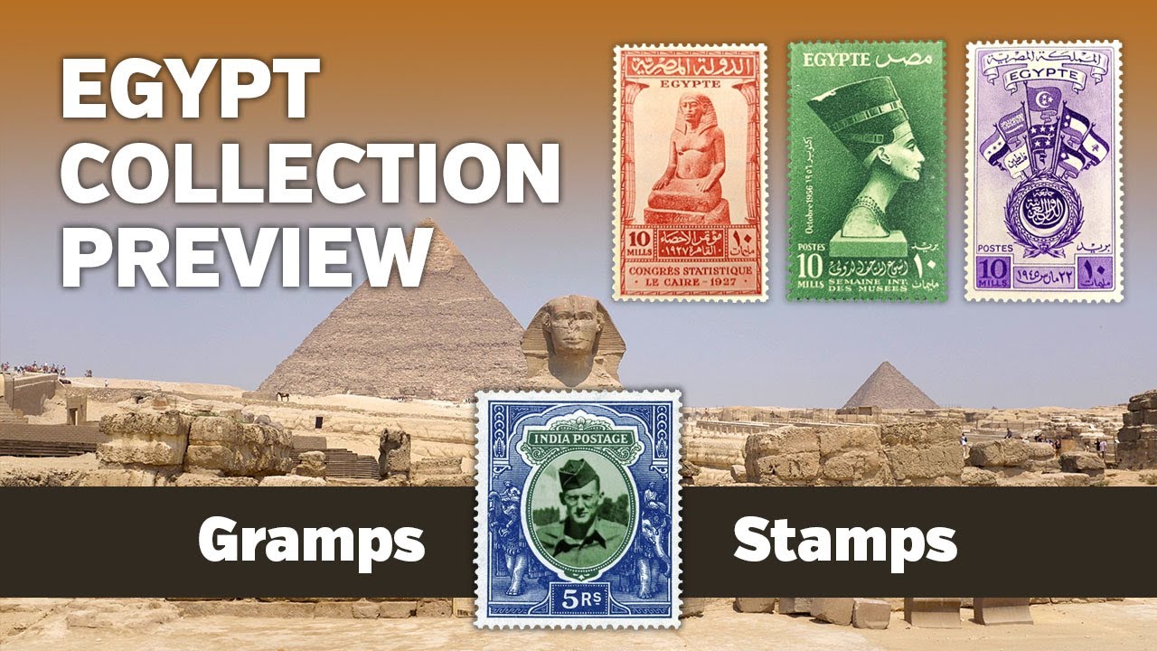 A New Egypt Stamp Collection - 77 Pages of Beautiful Designs & History