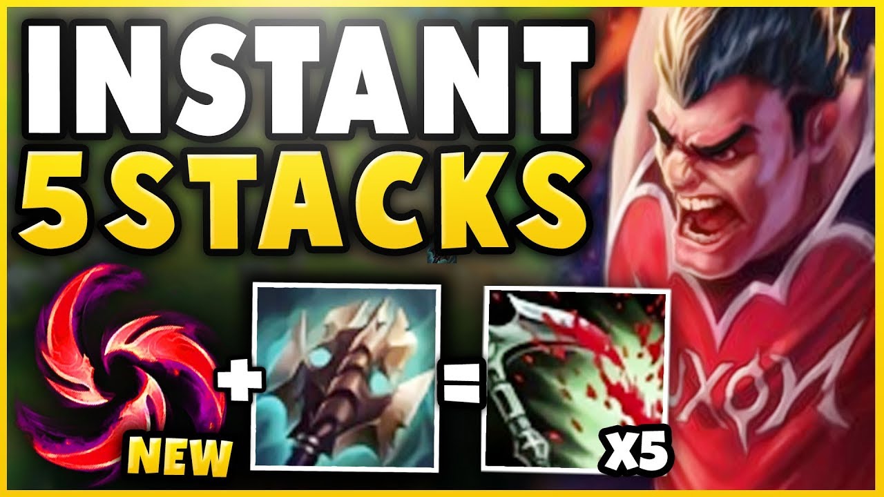 NEW HAIL OF BLADES MAKES DARIUS TOO STRONG! INSTANT 5 STACKS ON PASSIVE! - League of Legends