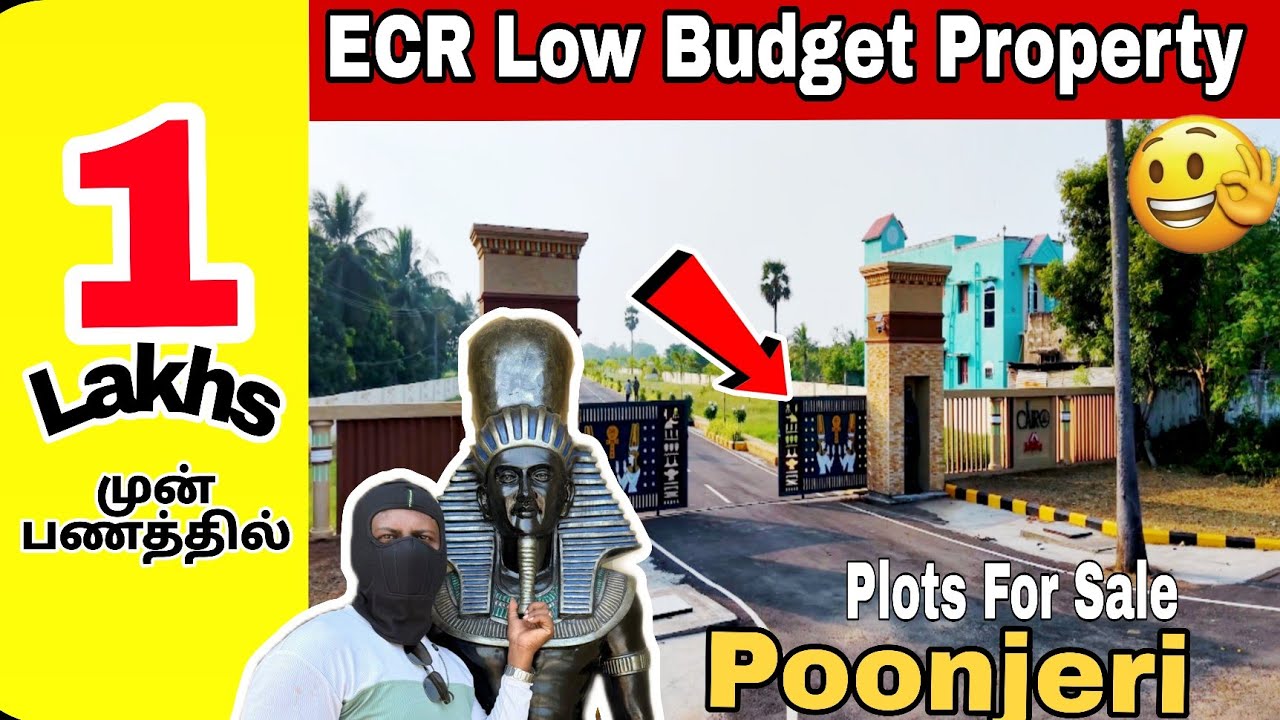 ECR low Budget Plot💥ecr poonjeri plots for sale🌞Land For Sale ECR Near Mahabalipuram #ecr #poonjeri