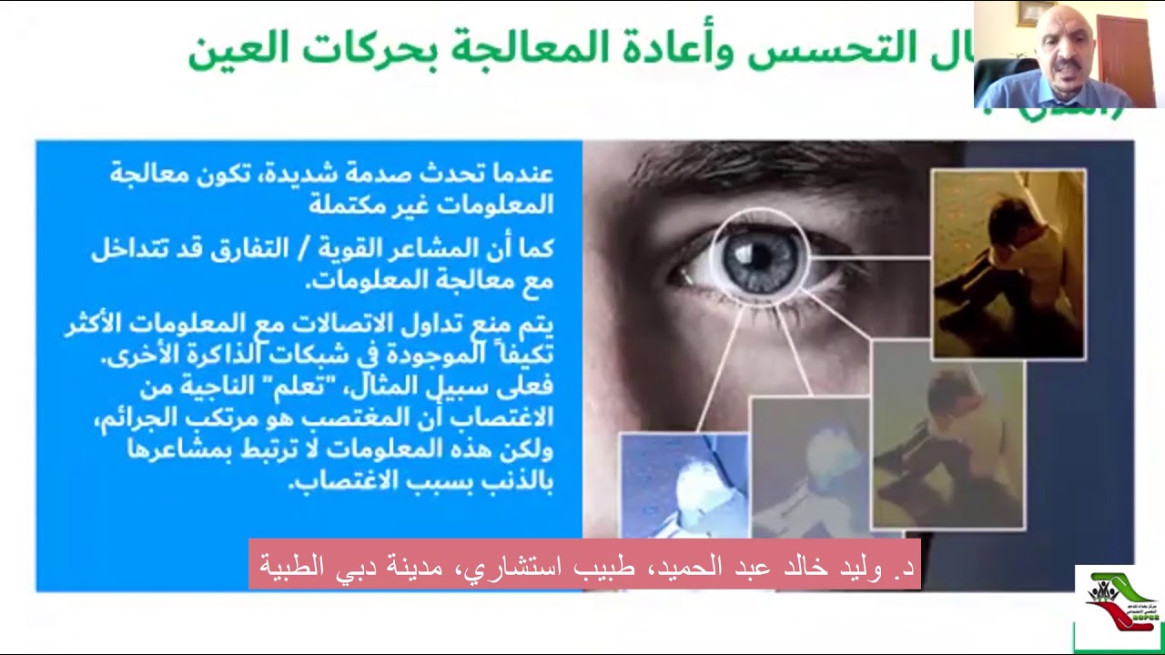 علاج الصدمة بابطال التحسس واعادة المعالجة بحركات العين EMDR/ كتاب عن EMDR في صندوق الوصف