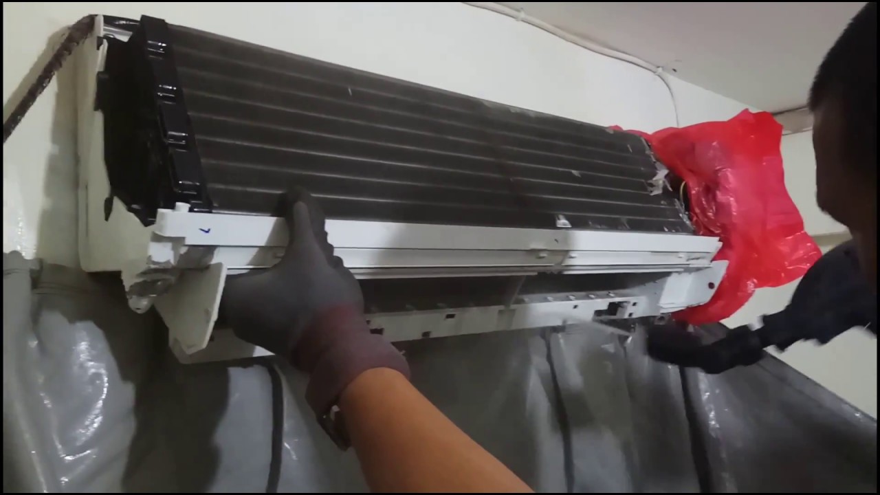 DIY cuci ac sharp anti bocor free leak secara profesional