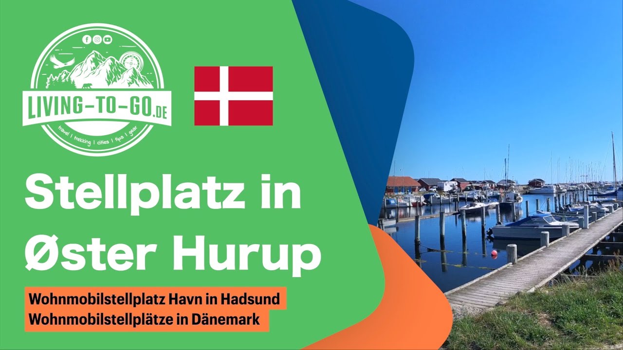 🇩🇰 Super schöner Wohnmobilstellplatz im Hafen von Øster Hurup.