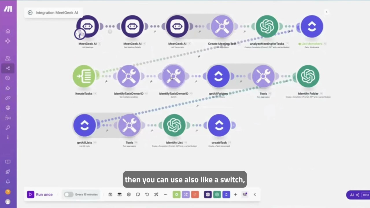 How to Automatically Turn Meetings into Tasks &ndash; AI Demo in Make.com