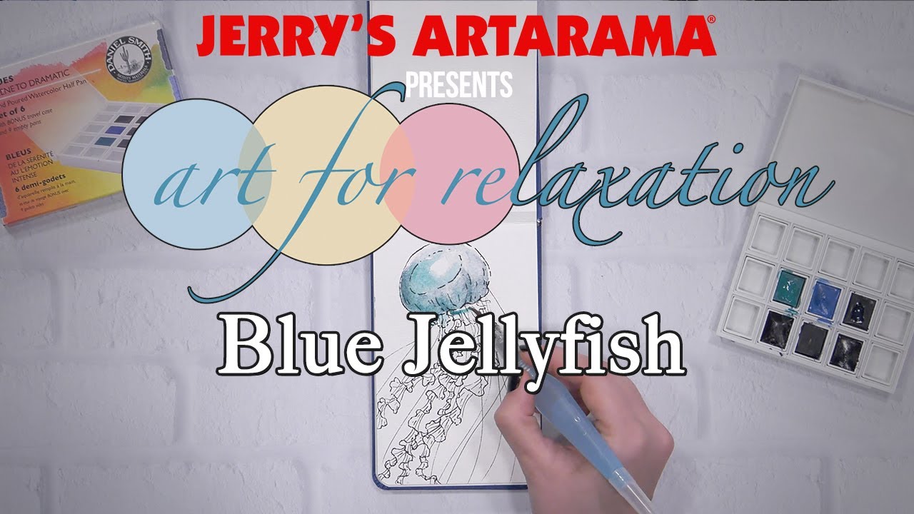 Art for Relaxation - Blue Jellyfish